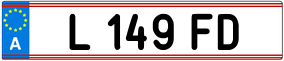 Trailer License Plate